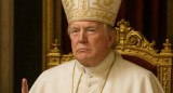 Foto de Donald Trump vestido de Papa. Foto: EFE