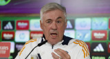 Conferencia de prensa de Carlo Ancelotti en el Real Madrid. Foto: EFE.