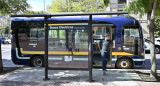 Los colectivos eléctricos de la Ciudad de Buenos Aires. Foto: NA.