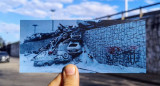 Reconstruyó con fotos las escenas de El Eternauta. Foto: Instagram/gonzazegarra