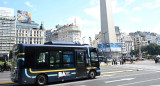 Colectivo eléctrico en la Ciudad. Foto: NA
