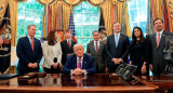 Donald Trump pidió que Rusia y Ucrania "terminen con esta estúpida guerra". Foto: Reuters/Kent Nishimura