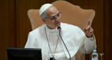 León XIV ante cardenales en el Vaticano. Foto: REUTERS.