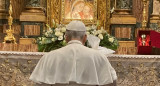 León XIV visitó por sorpresa un santuario de los agustinos en Roma. Foto: Vatican Media