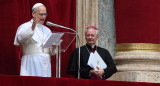 El papa León XIV dirige la oración del Regina Caeli desde la logia central de la Basílica de San Pedro en la Ciudad del Vaticano, el 11 de mayo de 2025. (Papa) EFE/EPA/ETTORE FERRARI