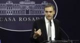 Manuel Adorni, vocero presidencial. Foto: NA.