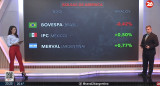 Bolsa de valores, miércoles 14 de mayo de 2025. Foto: Canal 26.