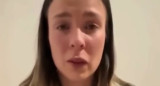 Priscila Sand, joven argentina que denunció que estuvo secuestrada por su novio en México.