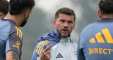 Mariano Herrón, DT interino de Boca Juniors. Foto: X @BocaJrsOficial