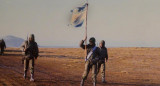 Bandera argentina en Malvinas. Foto: Infobae