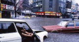 Esquina totalmente inundada de Santa Fe y Humboldt. Foto: Facebook La Cueva del Tiempo