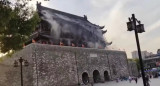Se derrumba el techo de un monumento histórico en China. Fuente: CAPTURA