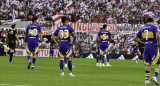 Plantel de Boca. Foto: NA / Juan Foglia