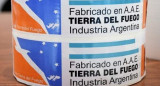 Etiqueta de los productos fabricados en Tierra del Fuego. Foto: X @fundarpoliticas