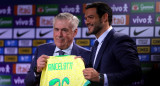 La presentación de Carlo Ancelotti en la Selección de Brasil. Foto: Reuters (Ricardo Moraes)
