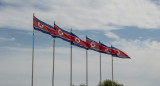 Bandera de Corea del Norte. Foto: Unsplash.
