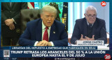 Jorge Castro sobre los aranceles de Trump a la Unión Europea. Foto: Captura de video.