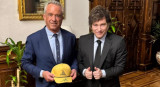 Javier Milei junto a Robert F. Kennedy Jr. en Casa Rosada. Foto: Casa Rosada.