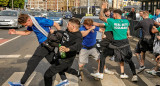 Incidentes en la previa a la final de la Conference League entre Chelsea y Betis. Foto: REUTERS.