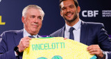Presentación de Ancelotti como DT de Brasil. Foto: X @CBF_Futebol