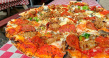 La emblemática pizza estadounidense de "My Pi". Foto: X @mypipizzachi