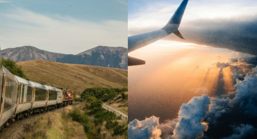 Viajar en tren o avión. Foto Canal26.com