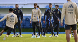 El entrenamiento de la Selección Argentina en Ezeiza. Foto: NA (Juan Foglia)
