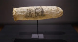 El condón en exposición en Amsterdam tiene unos 200 años. Fuente: NA