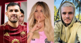 Leandro Paredes, Wanda Nara y Mauro Icardi. Fotos: Instagram.