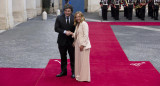 Javier Milei junto a Giorgia Meloni en Roma. Foto: EFE/Massimo Percossi