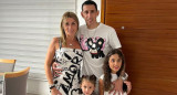 Di María y su familia. Fuente: NA