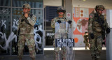Las tropas desplegadas en Los Ángeles tras las protestas migratorias. Foto: Reuters (Daniel Cole)