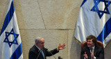 Javier Milei y Benjamin Netanyahu. Foto: REUTERS/Ronen Zvulun