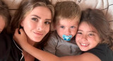 La China Suárez junto a sus 3 hijos. Foto: Instagram.