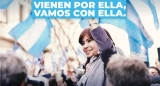 Marcha en apoyo a Cristina Kirchner hacia Comodoro Py.