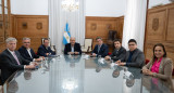 Guillermo Francos junto a gobernadores