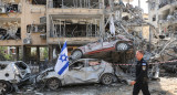 Bombardeo de Irán sobre Israel. Foto: REUTERS/Ronen Zvulun.