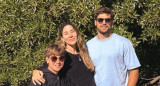 Jimena Barón, Matías Palleiro y Momo. Foto: Instagram Jimena Barón.