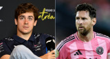 Franco Colapinto y Lionel Messi. Foto: Reuters (Jennifer Gauthier - Hannah Mckay)