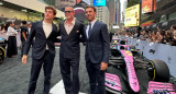 Brad Pitt junto a Franco Colapinto. Foto: NA.