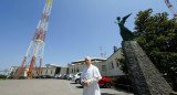 El Papa León XIV en la Radio Vaticana en Santa Maria Galeria. Foto: EFE