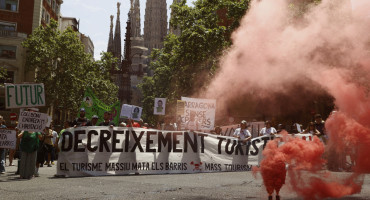 Protestas contra los turistas en Europa. Foto: Reuters/Bruna Casas
