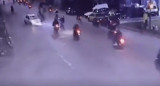 Caravana de motos Mar del Plata. Foto: captura pantalla