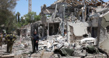 Lugar de impacto tras un ataque con misiles de Irán contra Israel. Foto: REUTERS/Violeta Santos Moura