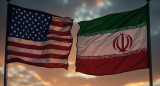 Bandera de Estados Unidos; bandera de Irán. Foto: Grok.