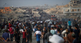La Franja de Gaza, un territorio destrozado. Foto: Reuters/Mahmoud Issa